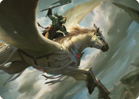 Cleaving Skyrider Art Card [Dominaria United Art Series] | Dragon's Lair Comics and Fantasy Houston TX