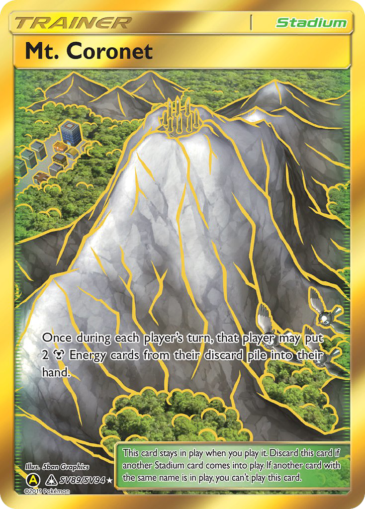 Mt. Coronet (SV89/SV94) [Sun & Moon: Hidden Fates - Shiny Vault] | Dragon's Lair Comics and Fantasy Houston TX