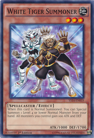 White Tiger Summoner [YS14-EN019] Common | Dragon's Lair Comics and Fantasy Houston TX
