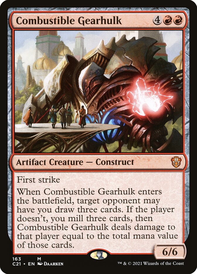 Combustible Gearhulk [Commander 2021] | Dragon's Lair Comics and Fantasy Houston TX