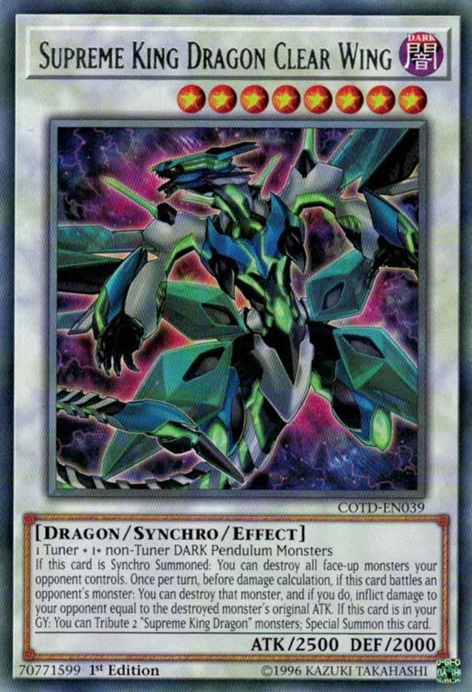 Supreme King Dragon Clear Wing [COTD-EN039] Rare | Dragon's Lair Comics and Fantasy Houston TX