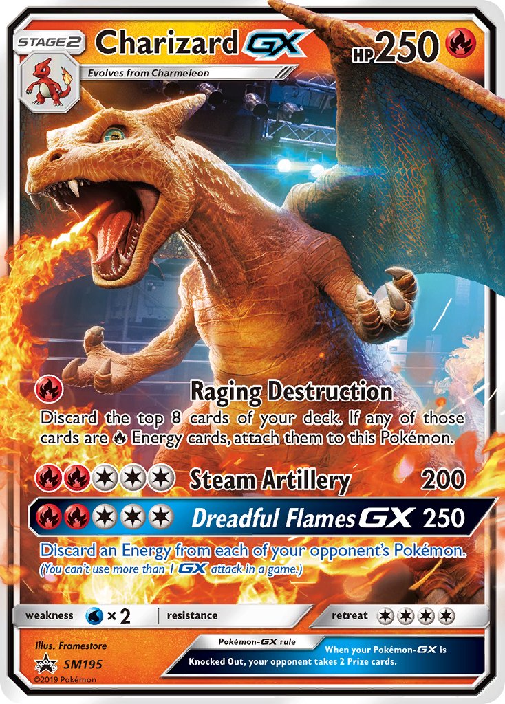 Charizard GX (SM195) [Sun & Moon: Black Star Promos] | Dragon's Lair Comics and Fantasy Houston TX