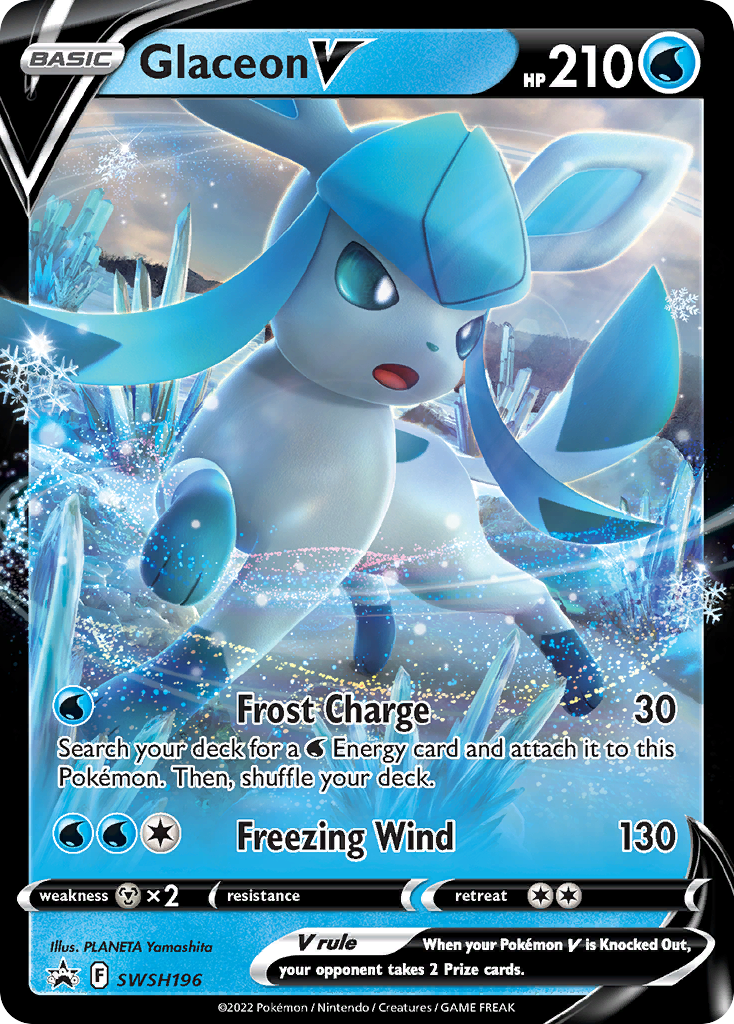 Glaceon V (SWSH196) [Sword & Shield: Black Star Promos] | Dragon's Lair Comics and Fantasy Houston TX