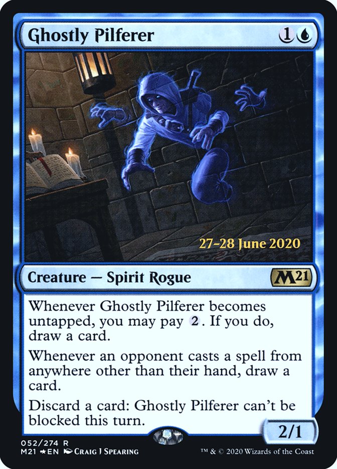 Ghostly Pilferer [Core Set 2021 Prerelease Promos] | Dragon's Lair Comics and Fantasy Houston TX