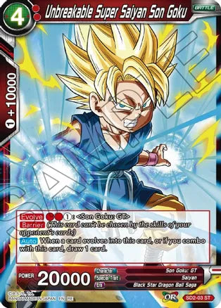 Unbreakable Super Saiyan Son Goku (SD2-03) [Mythic Booster] | Dragon's Lair Comics and Fantasy Houston TX