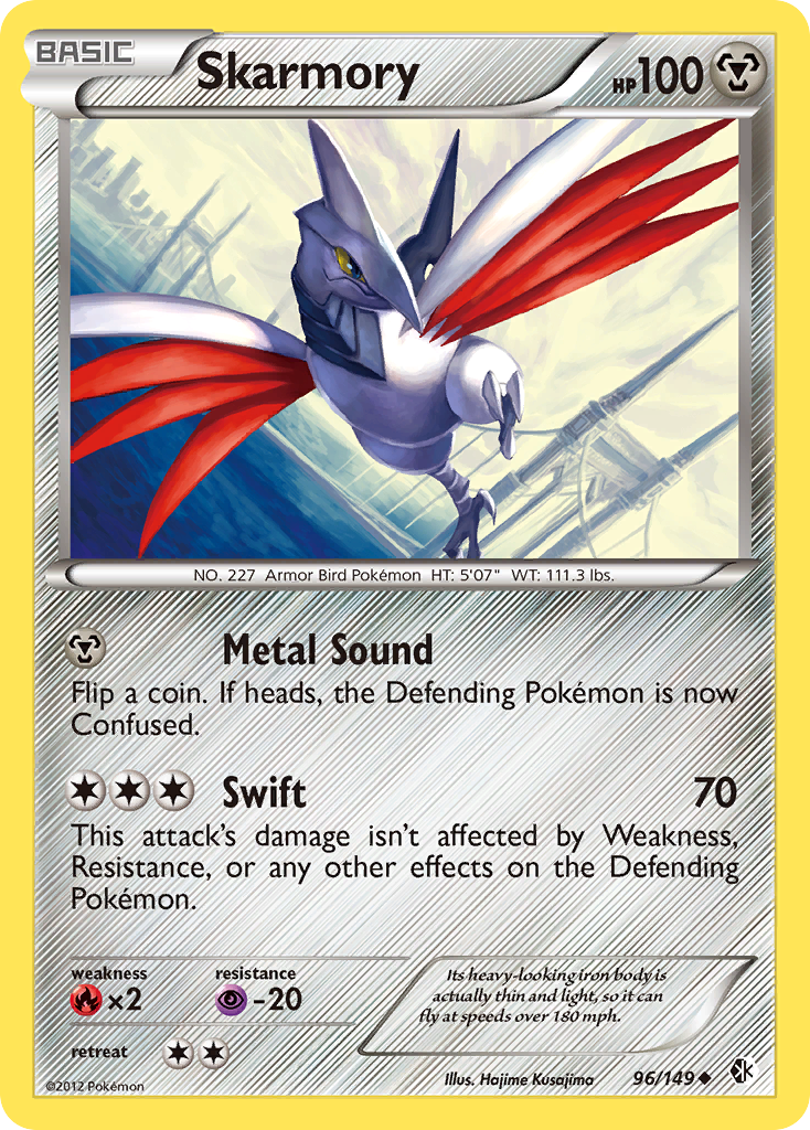 Skarmory (96/149) [Black & White: Boundaries Crossed] | Dragon's Lair Comics and Fantasy Houston TX