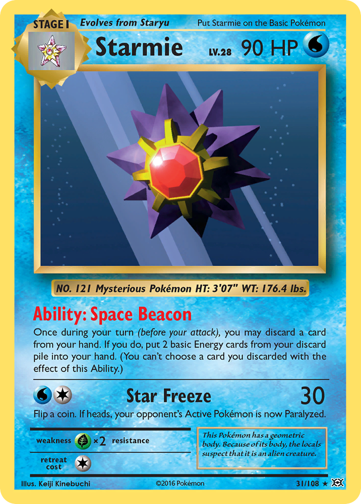 Starmie (31/108) [XY: Evolutions] | Dragon's Lair Comics and Fantasy Houston TX