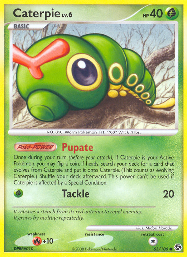 Caterpie (63/106) [Diamond & Pearl: Great Encounters] | Dragon's Lair Comics and Fantasy Houston TX