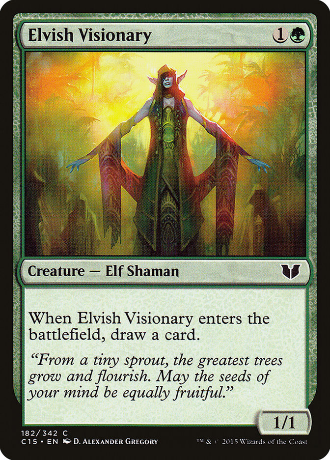 Elvish Visionary [Commander 2015] | Dragon's Lair Comics and Fantasy Houston TX