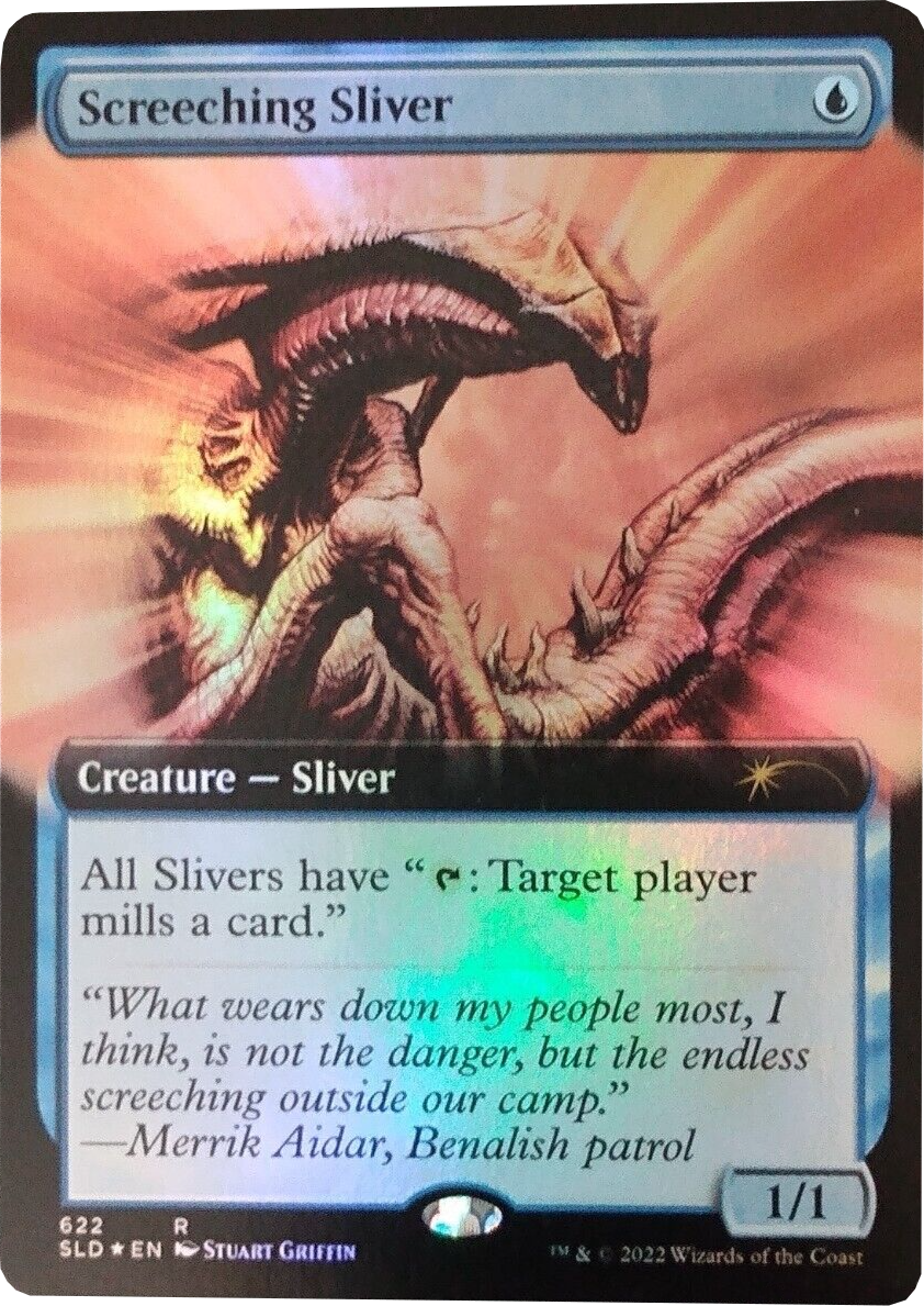 Screeching Sliver (Extended Art) [Secret Lair Drop Promos] | Dragon's Lair Comics and Fantasy Houston TX