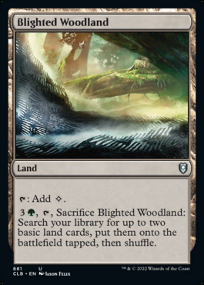 Blighted Woodland [Commander Legends: Battle for Baldur's Gate] | Dragon's Lair Comics and Fantasy Houston TX