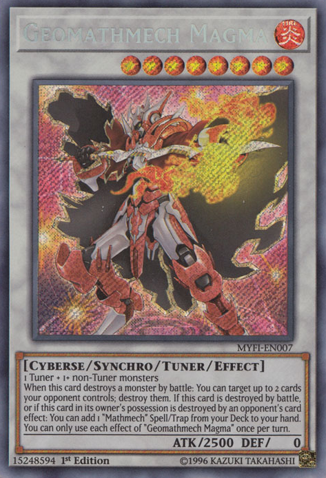 Geomathmech Magma [MYFI-EN007] Secret Rare | Dragon's Lair Comics and Fantasy Houston TX