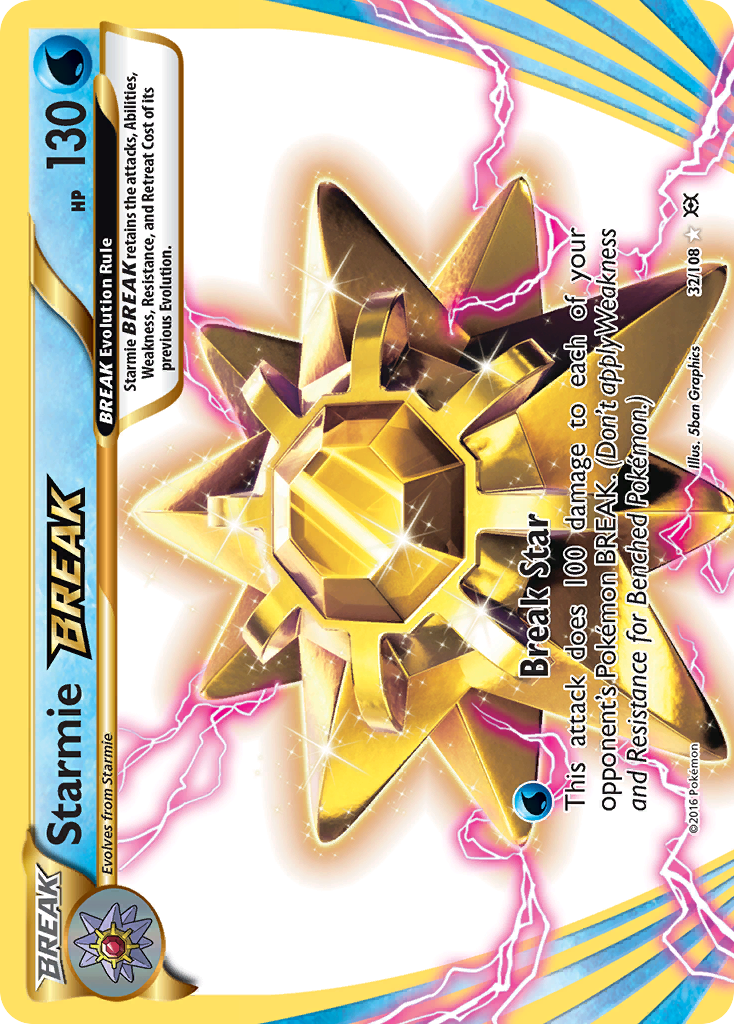 Starmie BREAK (32/108) [XY: Evolutions] | Dragon's Lair Comics and Fantasy Houston TX