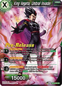 King Vegeta, Umbral Invader (BT13-064) [Supreme Rivalry Prerelease Promos] | Dragon's Lair Comics and Fantasy Houston TX