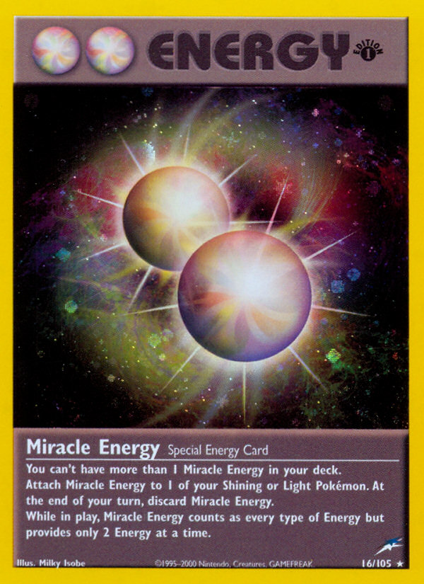 Miracle Energy (16/105) [Neo Destiny 1st Edition] | Dragon's Lair Comics and Fantasy Houston TX