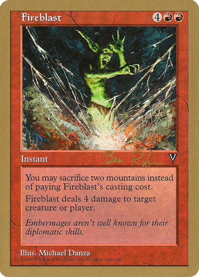 Fireblast (Ben Rubin) [World Championship Decks 1998] | Dragon's Lair Comics and Fantasy Houston TX