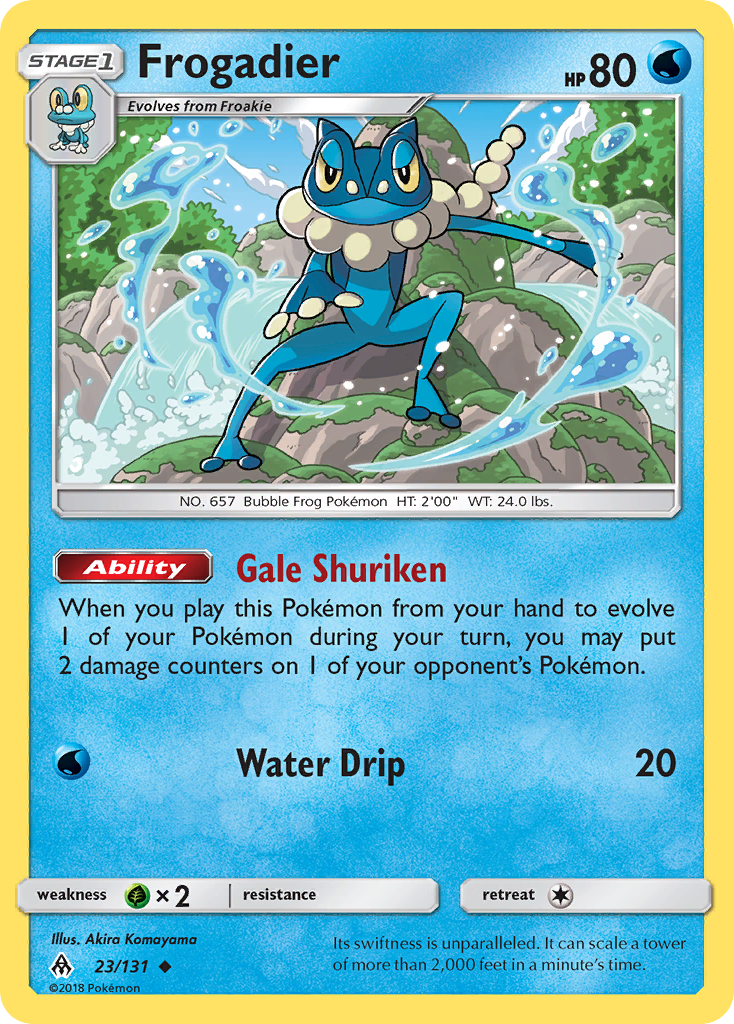 Frogadier (23/131) [Sun & Moon: Forbidden Light] | Dragon's Lair Comics and Fantasy Houston TX