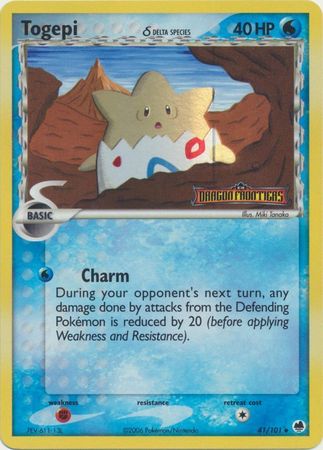 Togepi (41/101) (Delta Species) (Stamped) [EX: Dragon Frontiers] | Dragon's Lair Comics and Fantasy Houston TX