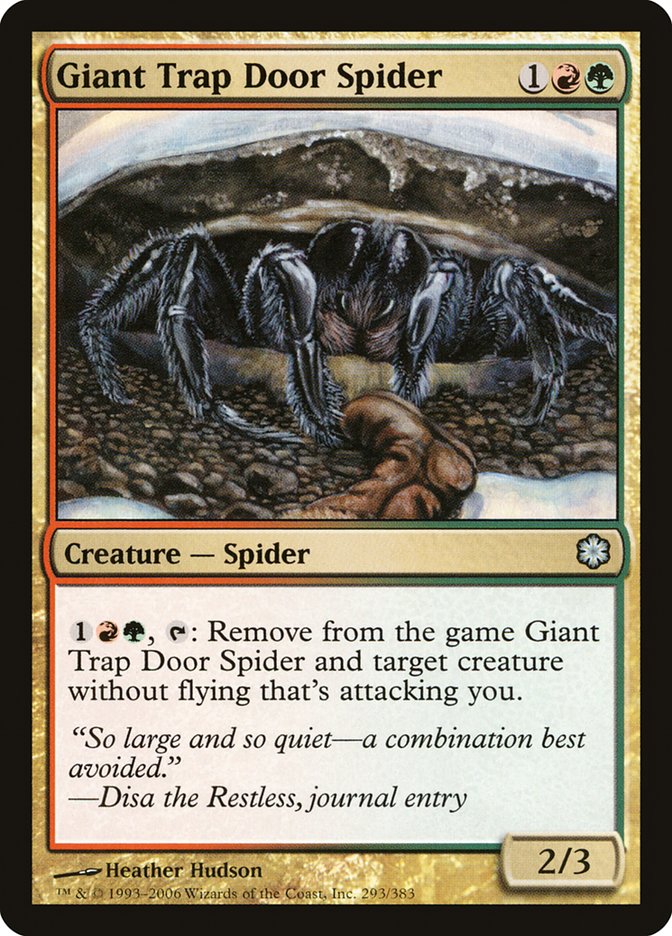 Giant Trap Door Spider [Coldsnap Theme Decks] | Dragon's Lair Comics and Fantasy Houston TX