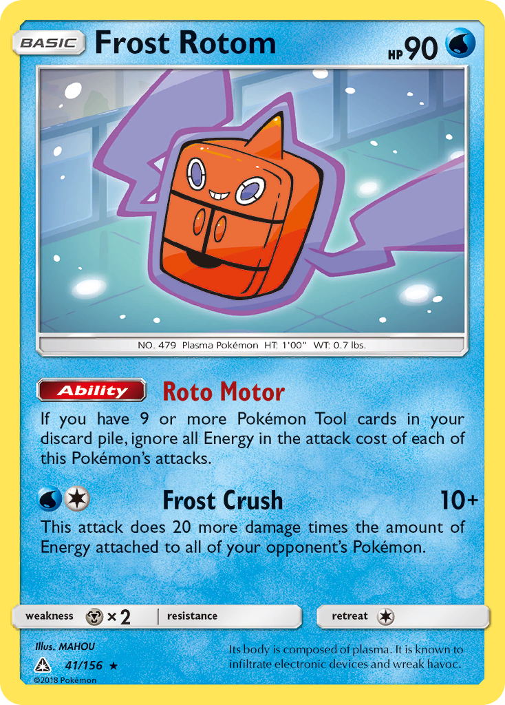 Frost Rotom (41/156) [Sun & Moon: Ultra Prism] | Dragon's Lair Comics and Fantasy Houston TX