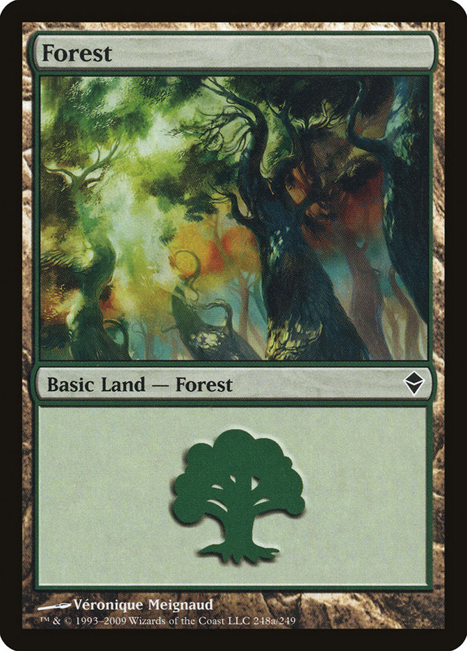 Forest (248a) [Zendikar] | Dragon's Lair Comics and Fantasy Houston TX