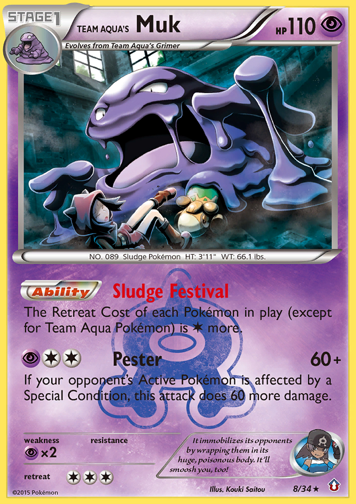 Team Aqua's Muk (8/34) [XY: Double Crisis] | Dragon's Lair Comics and Fantasy Houston TX