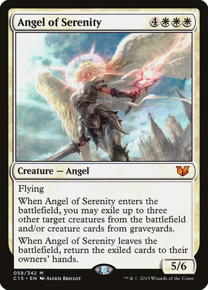 Angel of Serenity [Commander 2015] | Dragon's Lair Comics and Fantasy Houston TX