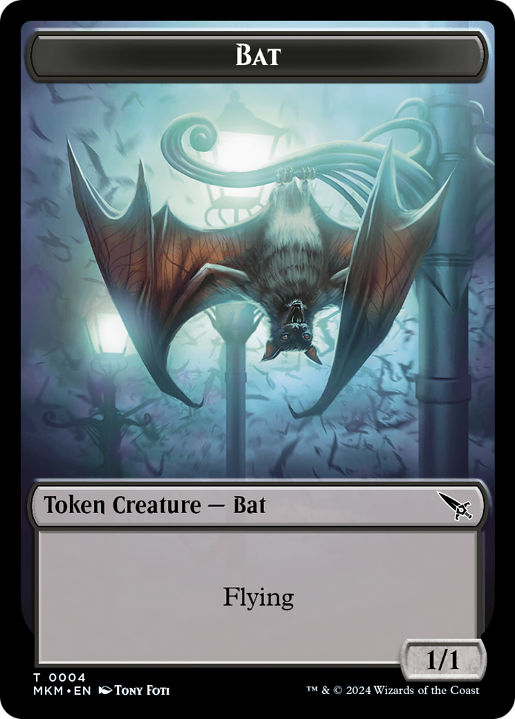 Bat Token [Murders at Karlov Manor Tokens] | Dragon's Lair Comics and Fantasy Houston TX