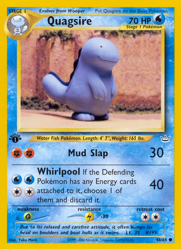 Quagsire (48/64) [Neo Revelation 1st Edition] | Dragon's Lair Comics and Fantasy Houston TX