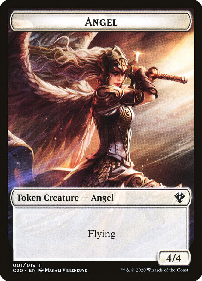 Angel Token [Commander 2020 Tokens] | Dragon's Lair Comics and Fantasy Houston TX