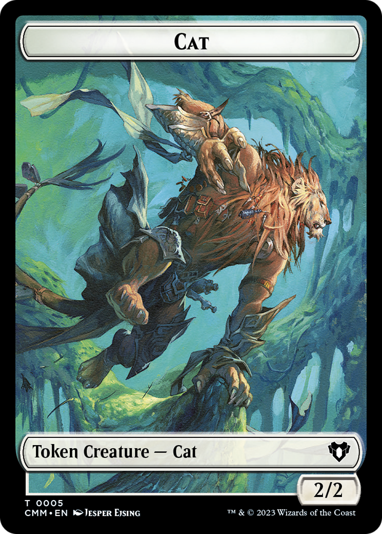 Cat Token (05) [Commander Masters Tokens] | Dragon's Lair Comics and Fantasy Houston TX