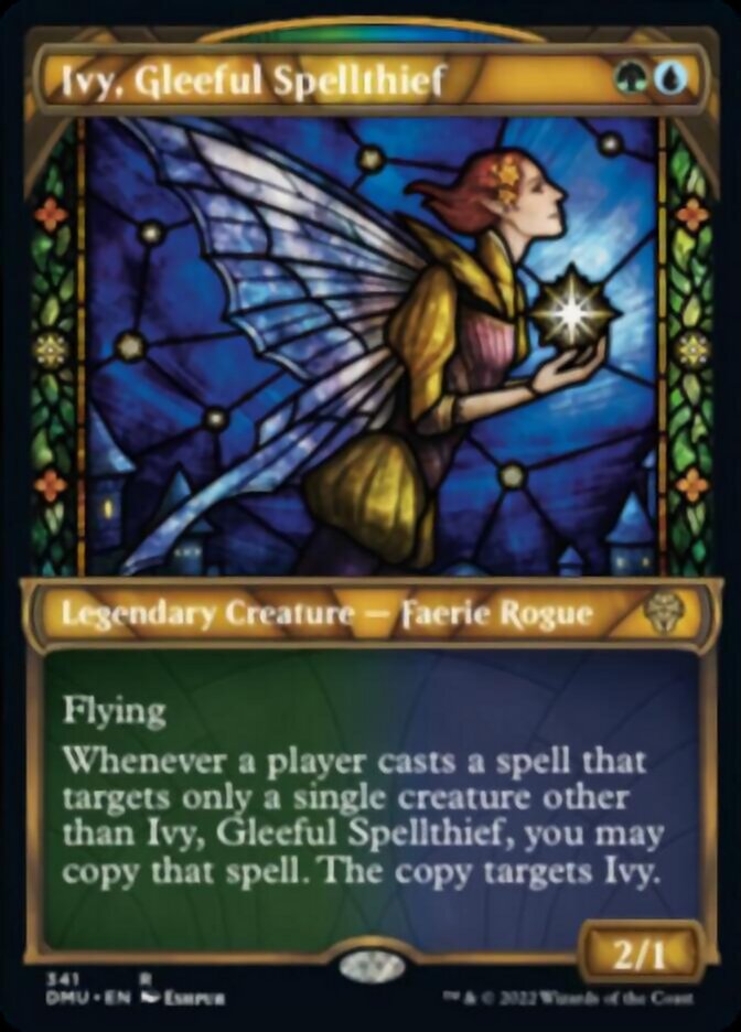 Ivy, Gleeful Spellthief (Showcase Textured) [Dominaria United] | Dragon's Lair Comics and Fantasy Houston TX