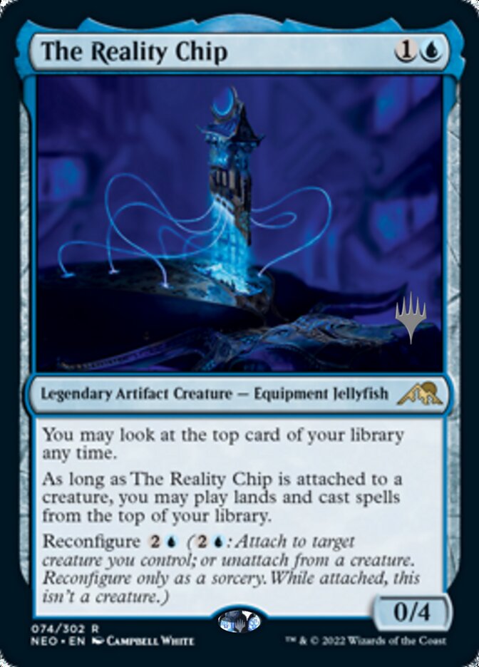 The Reality Chip (Promo Pack) [Kamigawa: Neon Dynasty Promos] | Dragon's Lair Comics and Fantasy Houston TX