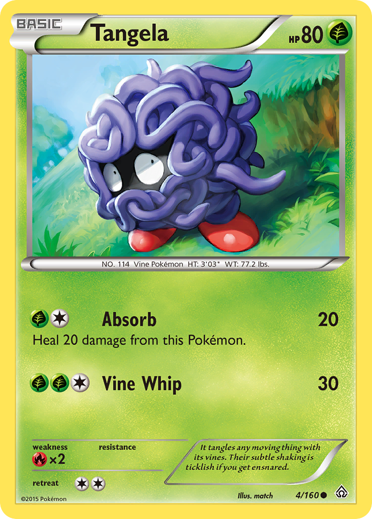 Tangela (4/160) [XY: Primal Clash] | Dragon's Lair Comics and Fantasy Houston TX