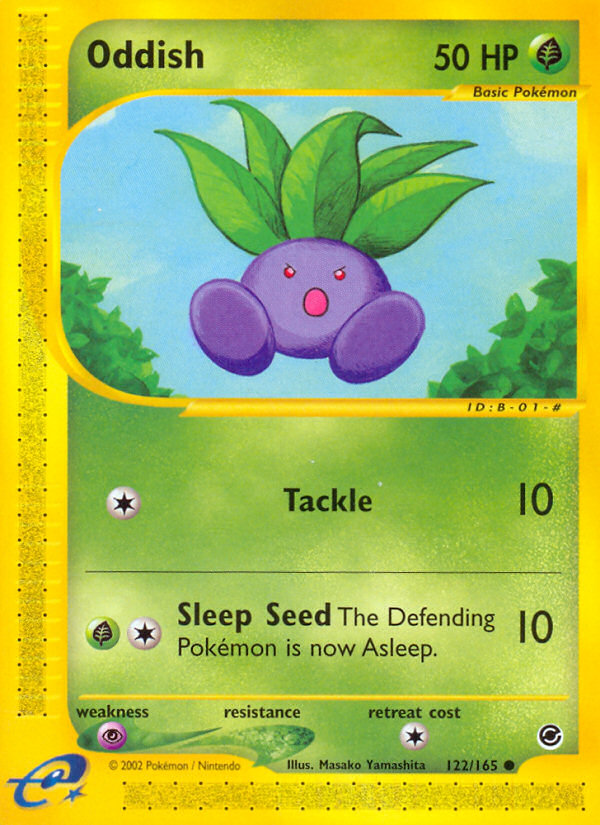 Oddish (122/165) [Expedition: Base Set] | Dragon's Lair Comics and Fantasy Houston TX