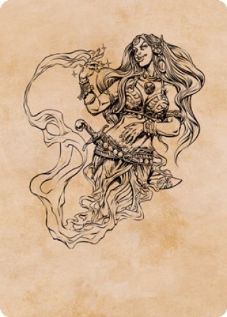 Djinni Windseer (Showcase) Art Card [Dungeons & Dragons: Adventures in the Forgotten Realms Art Series] | Dragon's Lair Comics and Fantasy Houston TX