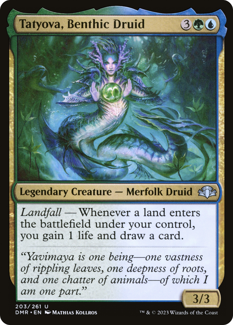 Tatyova, Benthic Druid [Dominaria Remastered] | Dragon's Lair Comics and Fantasy Houston TX