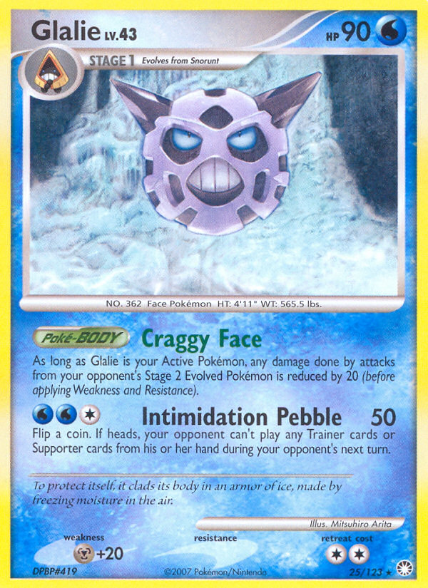 Glalie (25/123) [Diamond & Pearl: Mysterious Treasures] | Dragon's Lair Comics and Fantasy Houston TX