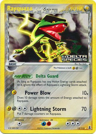 Rayquaza (13/113) (Delta Species) (Stamped) [EX: Delta Species] | Dragon's Lair Comics and Fantasy Houston TX