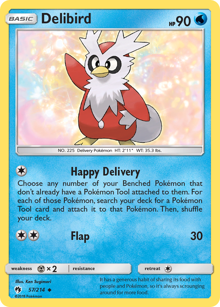 Delibird (57/214) [Sun & Moon: Lost Thunder] | Dragon's Lair Comics and Fantasy Houston TX