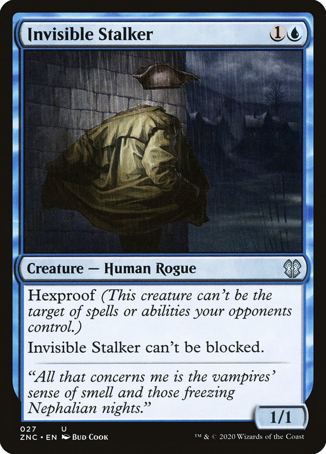 Invisible Stalker [Zendikar Rising Commander] | Dragon's Lair Comics and Fantasy Houston TX