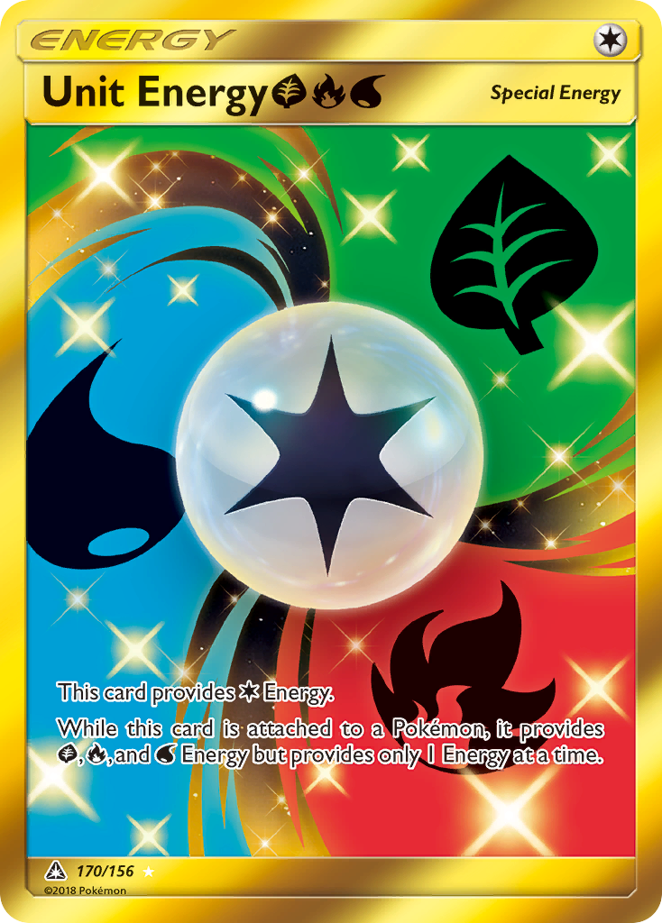 Unit Energy (170/156) (Grass, Fire, Water) [Sun & Moon: Ultra Prism] | Dragon's Lair Comics and Fantasy Houston TX