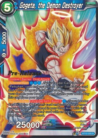 Gogeta, the Demon Destroyer (BT12-039) [Vicious Rejuvenation Prerelease Promos] | Dragon's Lair Comics and Fantasy Houston TX