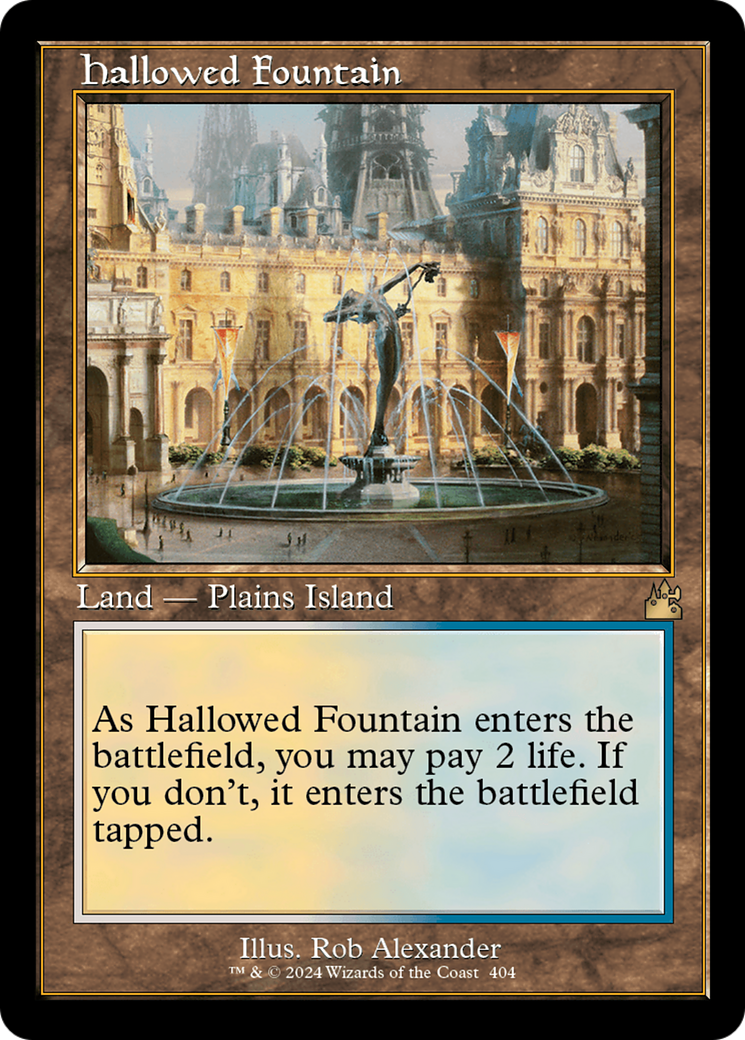 Hallowed Fountain (Retro) [Ravnica Remastered] | Dragon's Lair Comics and Fantasy Houston TX