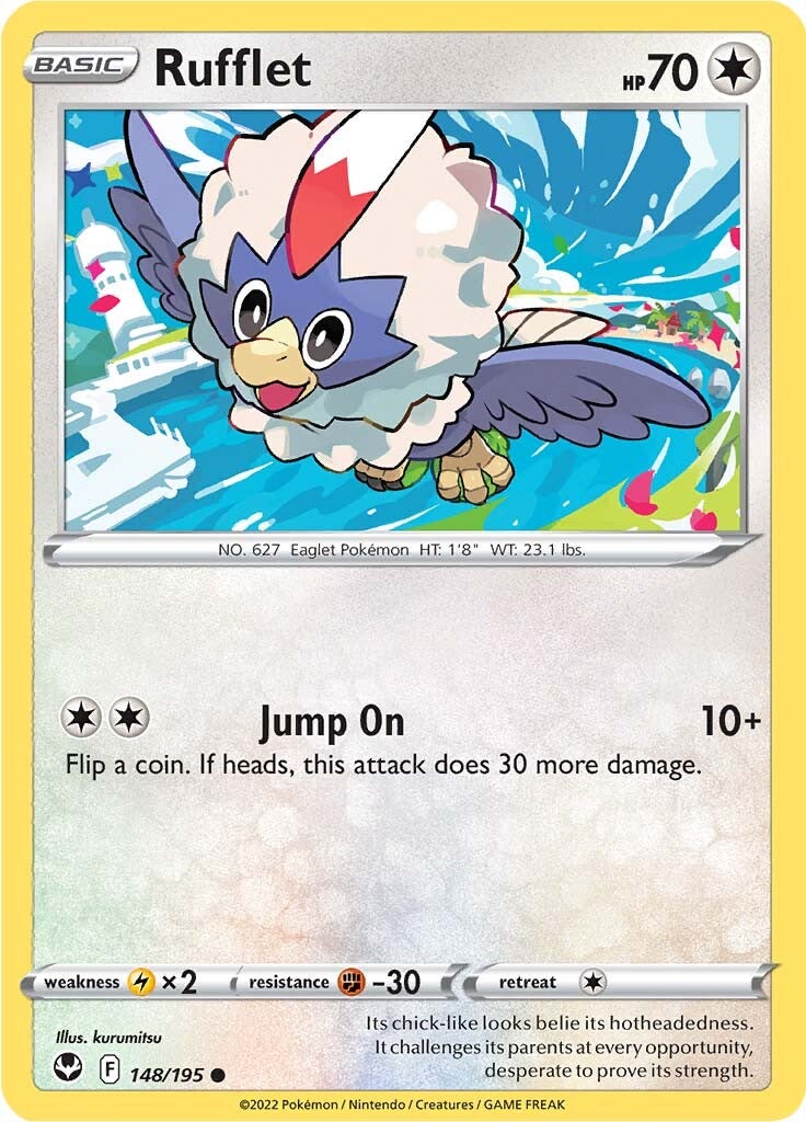 Rufflet (148/195) [Sword & Shield: Silver Tempest] | Dragon's Lair Comics and Fantasy Houston TX