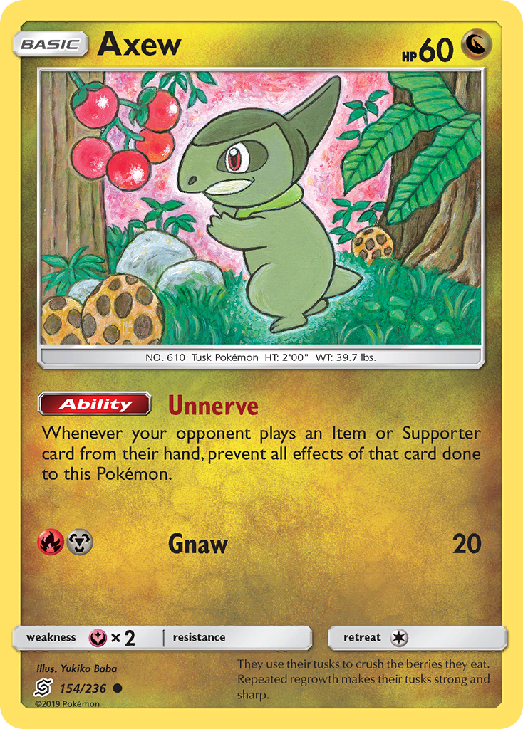 Axew (154/236) [Sun & Moon: Unified Minds] | Dragon's Lair Comics and Fantasy Houston TX