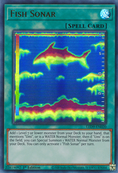 Fish Sonar [LED9-EN020] Ultra Rare | Dragon's Lair Comics and Fantasy Houston TX