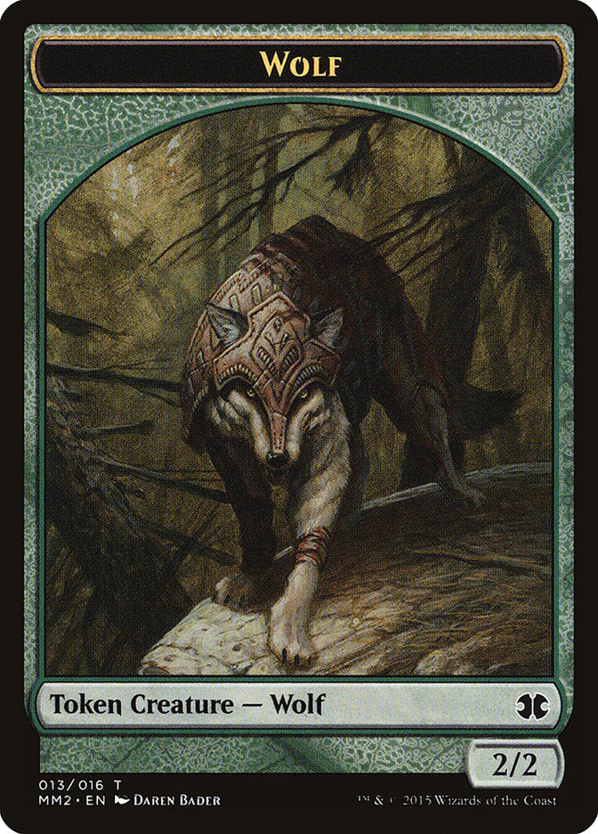 Wolf Token [Modern Masters 2015 Tokens] | Dragon's Lair Comics and Fantasy Houston TX