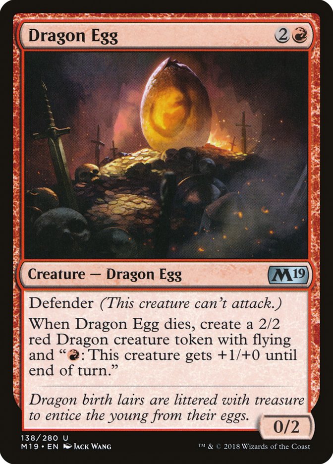 Dragon Egg [Core Set 2019] | Dragon's Lair Comics and Fantasy Houston TX