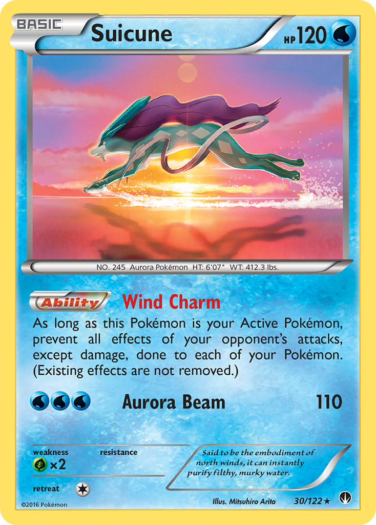 Suicune (30/122) [XY: BREAKpoint] | Dragon's Lair Comics and Fantasy Houston TX